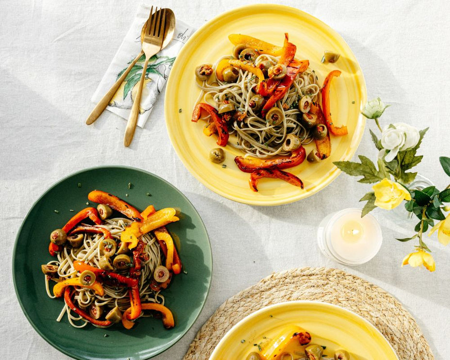 Basil garlic linguine