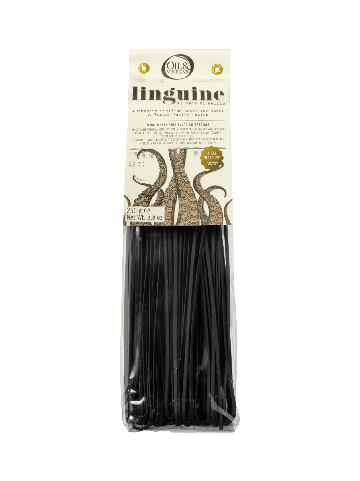 Zwarte Pasta - Linguine al Nero di Seppia - 250g