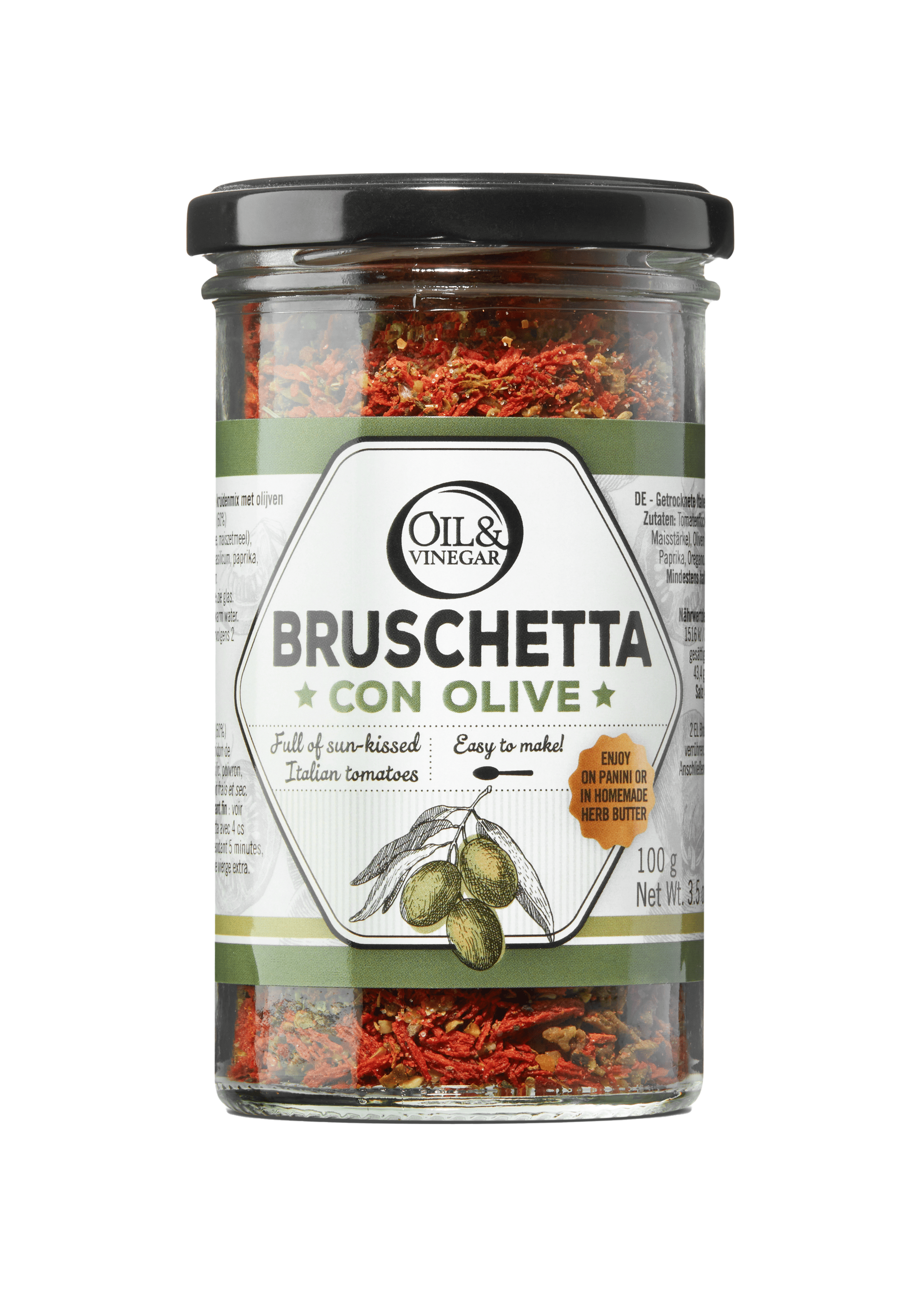 Bruschetta kruiden con Olive - 100g