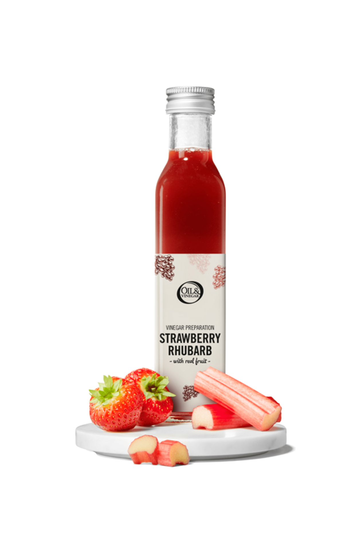 Aardbeien-Rabarberazijn - 250ml