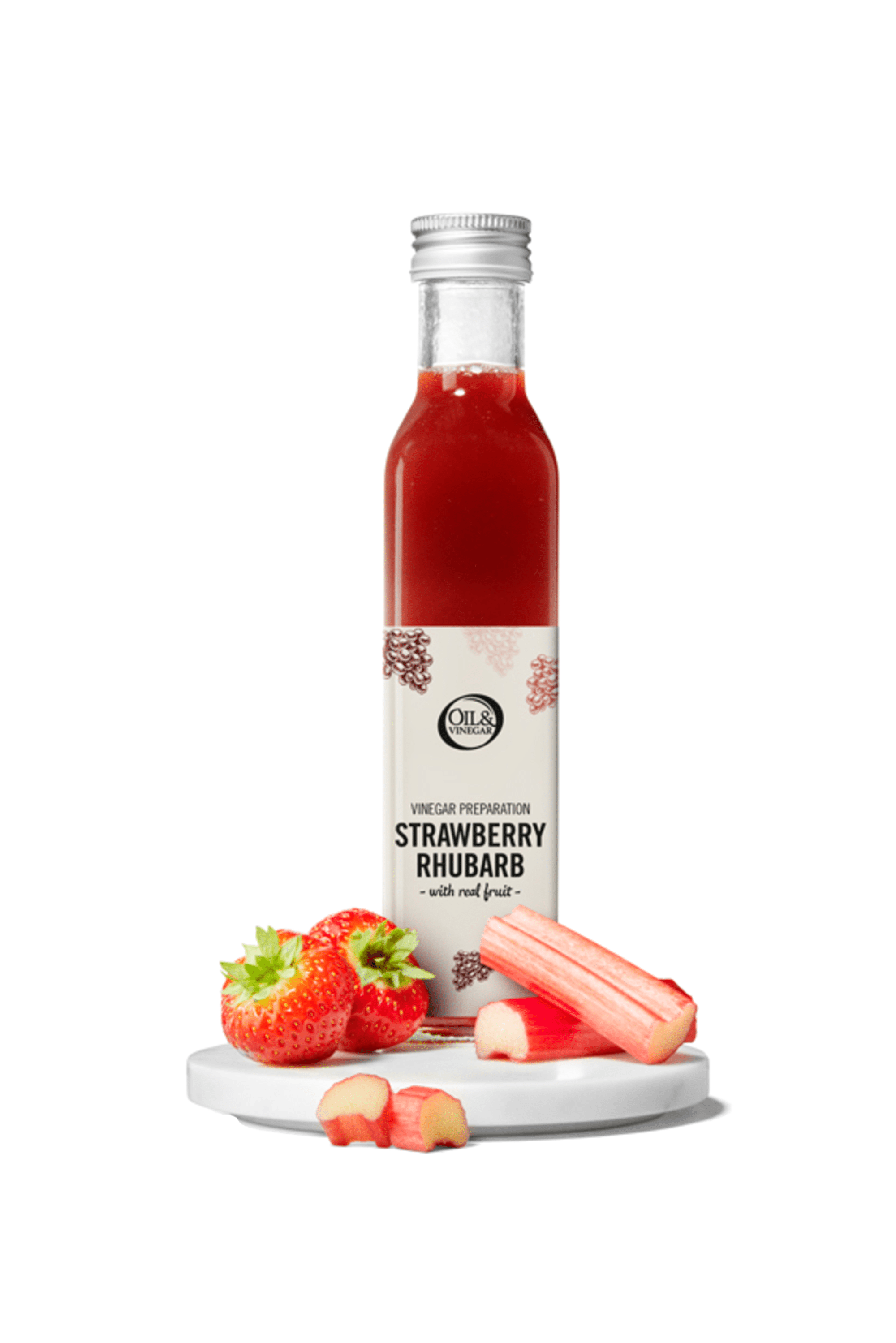 Aardbeien-rabarberazijn - 250ml