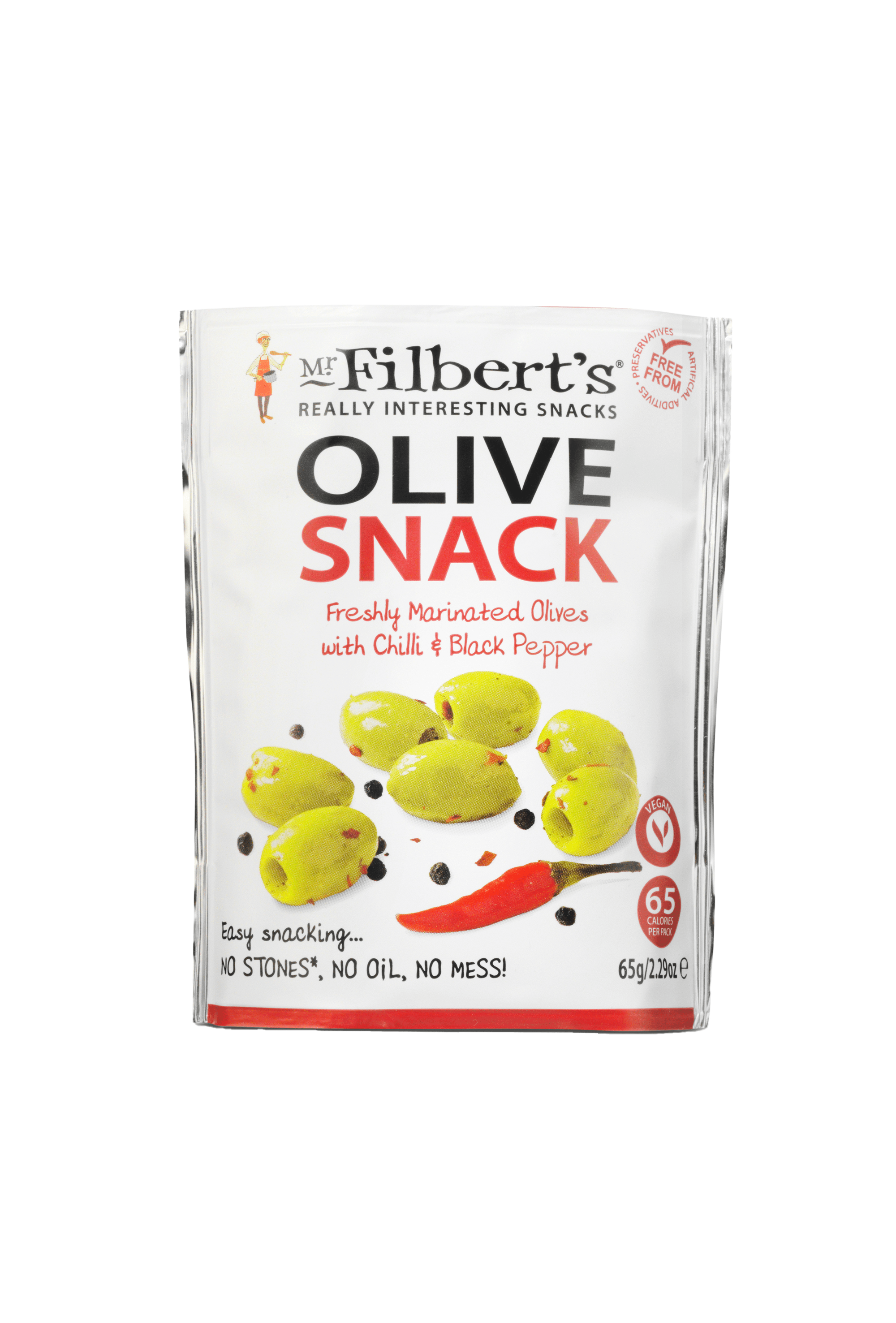 Mr. Filberts olives Chili & Black pepper - 50g