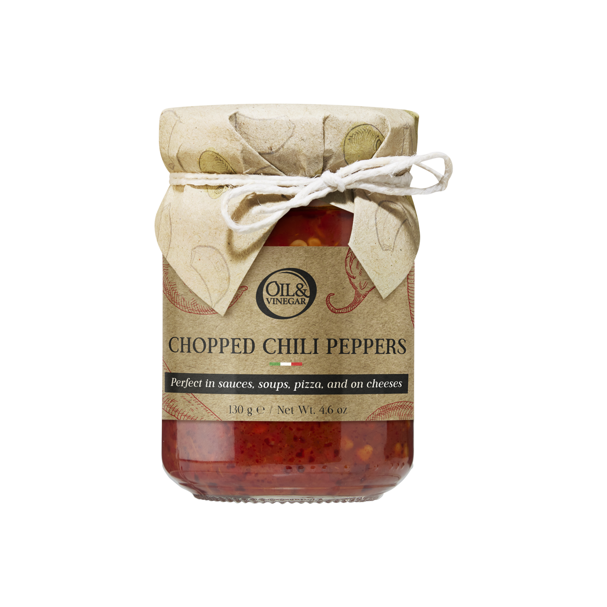 Peperoncino - Gesneden Stukjes Hete Peper - 130g