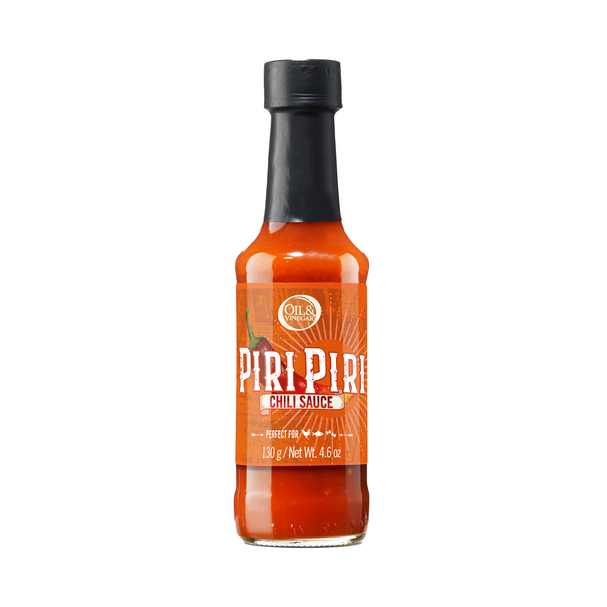 Piri Piri Saus met Hete Pepers - 130g