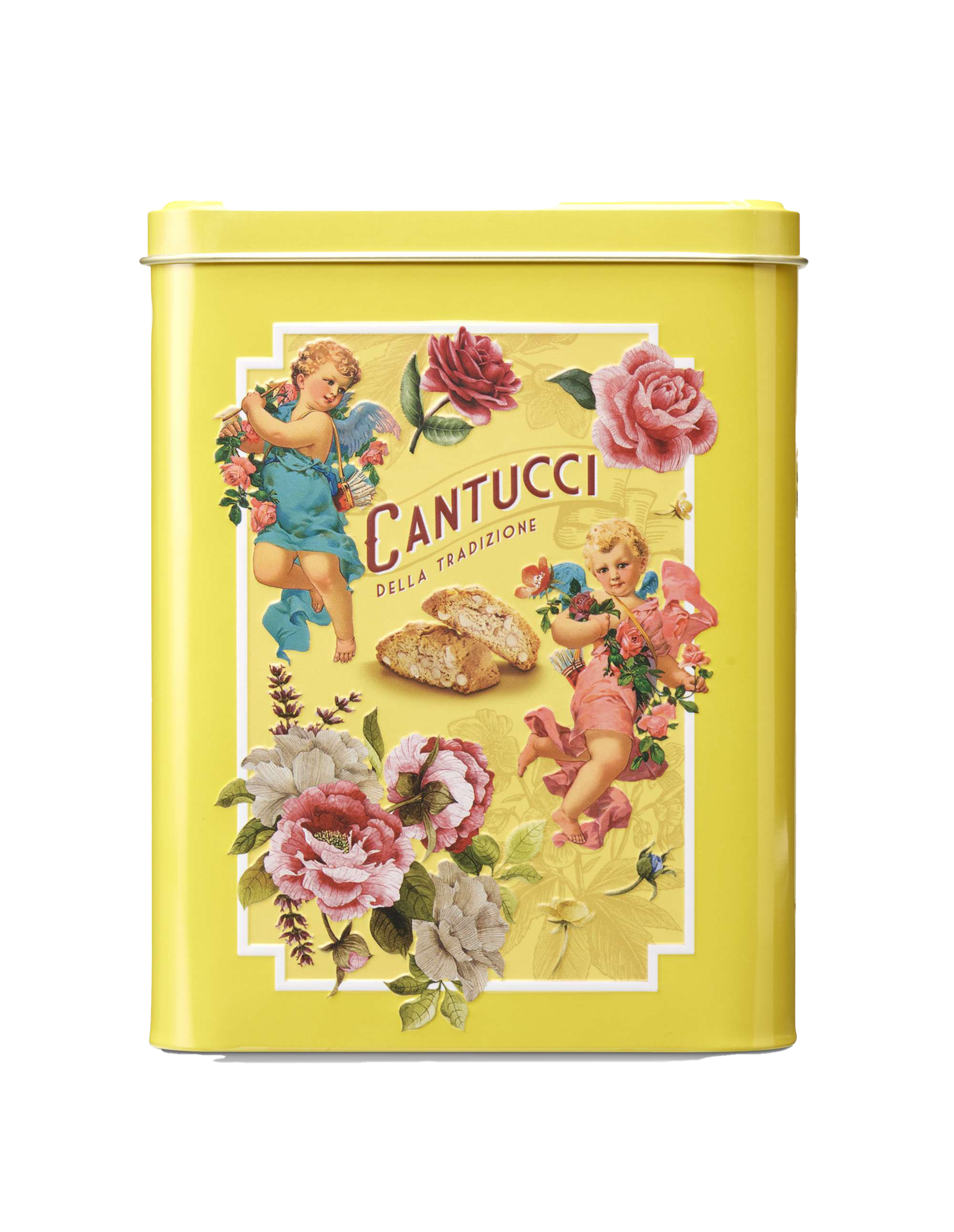 Cantuccini boîte à biscuits jaune - 500g