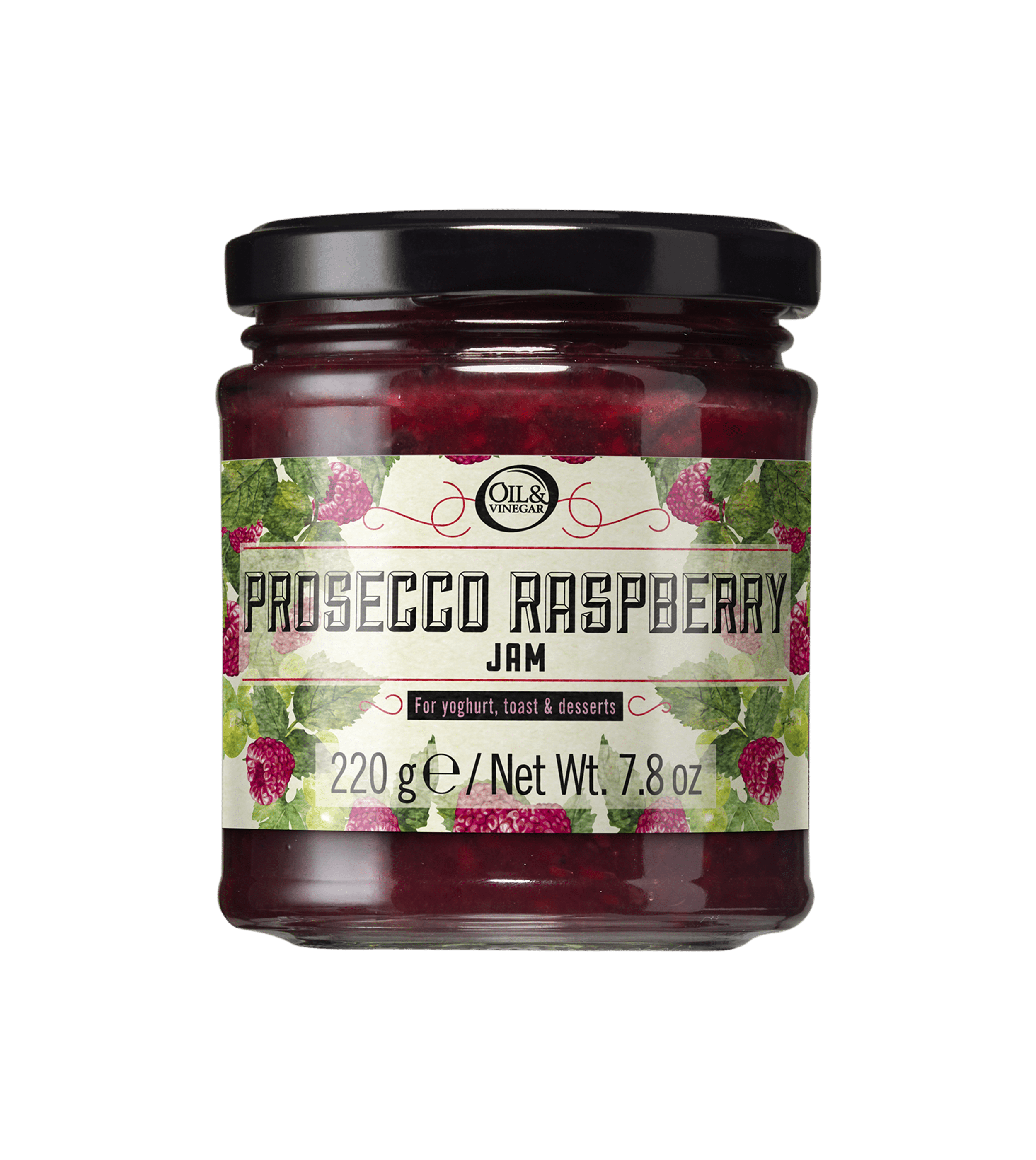 Prosecco raspberry jam -  220g